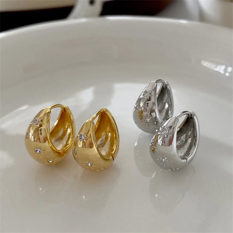 Stainless Steel Smooth Earrings for Women
