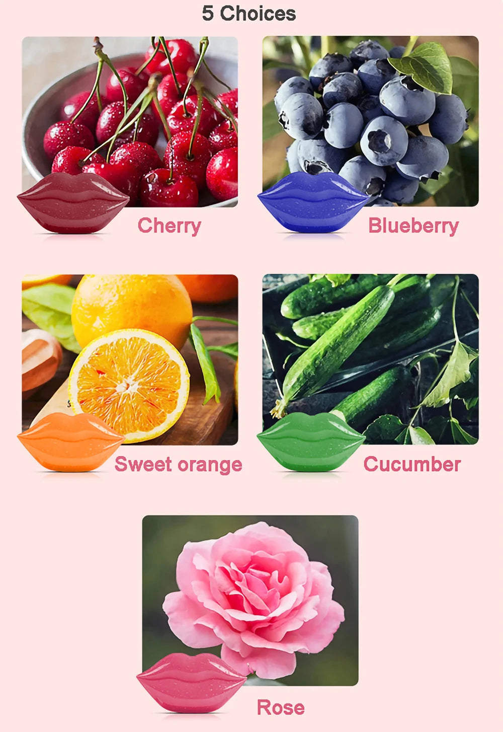 Cherry Vitamin Lip Mask Mositurizing Skin Improve Dry Remove Dead Skin Lip Patches Brighten Colors Skin Care Patches for Lip