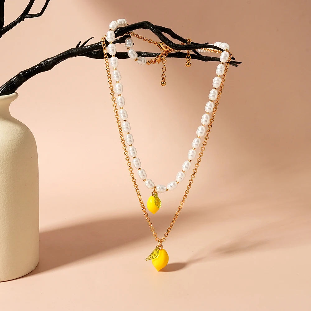 Funny Lemon Necklaces