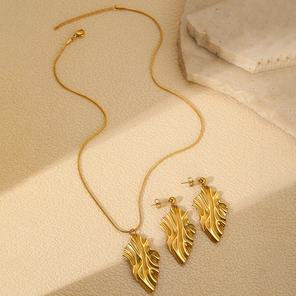 Set Jewelry Geometric Rhombus Earrings Jewelry For Women