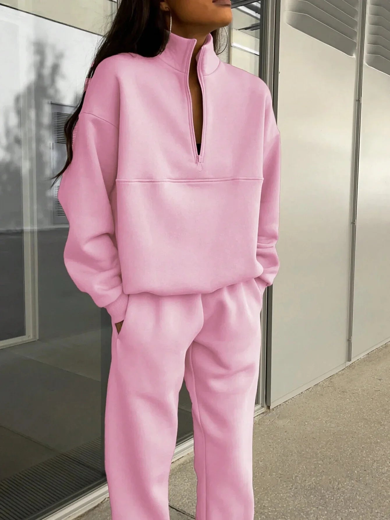 Casual Two Piece Set Woman New Sweatshirt and Pants Suit for Female Streetwear Autumn and Winter
