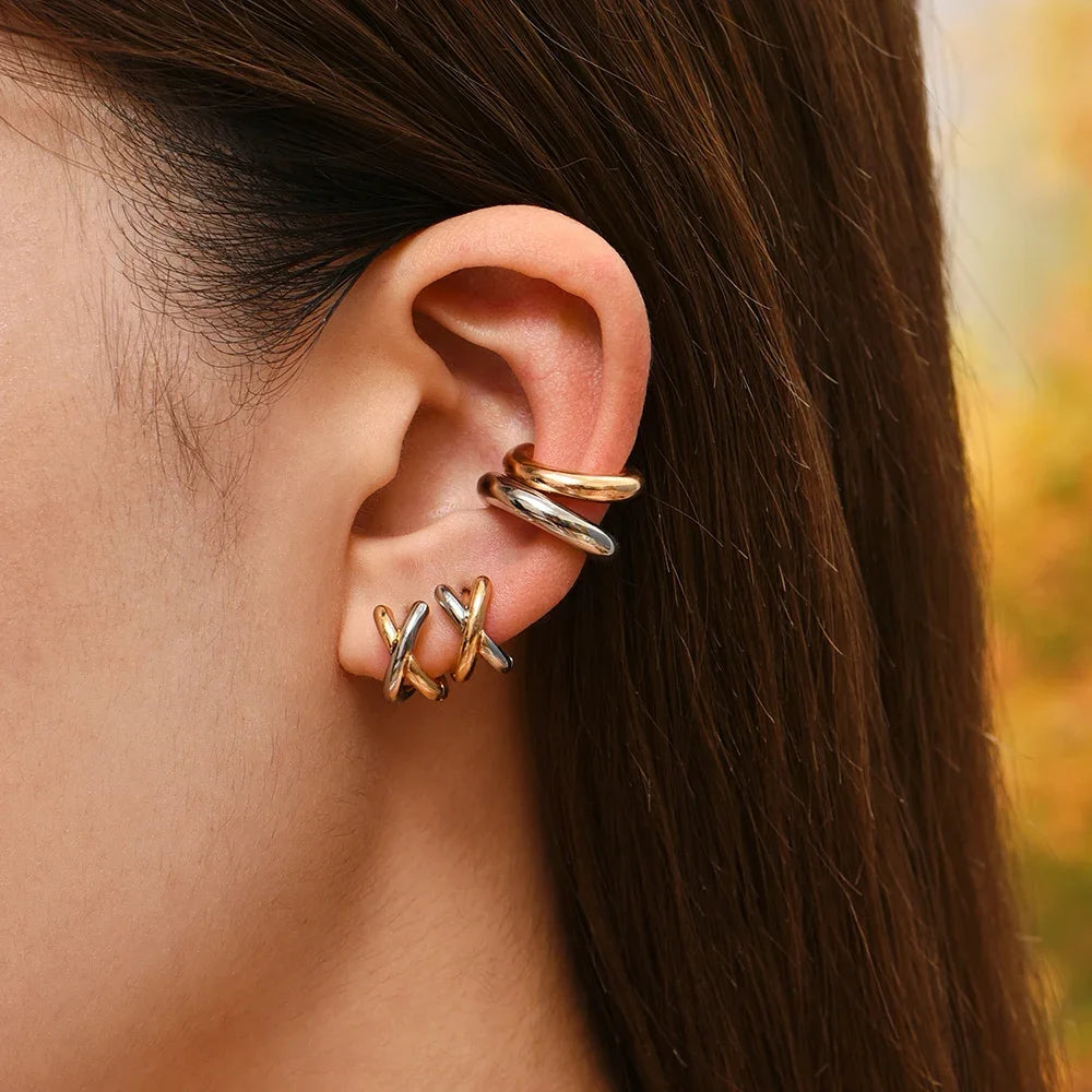 Gold&Silver Plated Earrings for Women