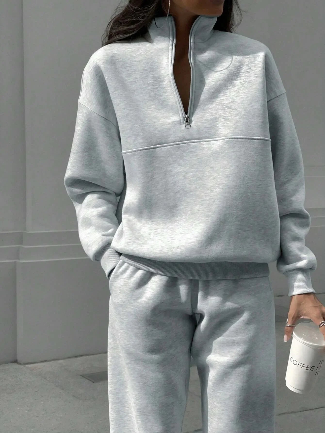 Casual Two Piece Set Woman New Sweatshirt and Pants Suit for Female Streetwear Autumn and Winter