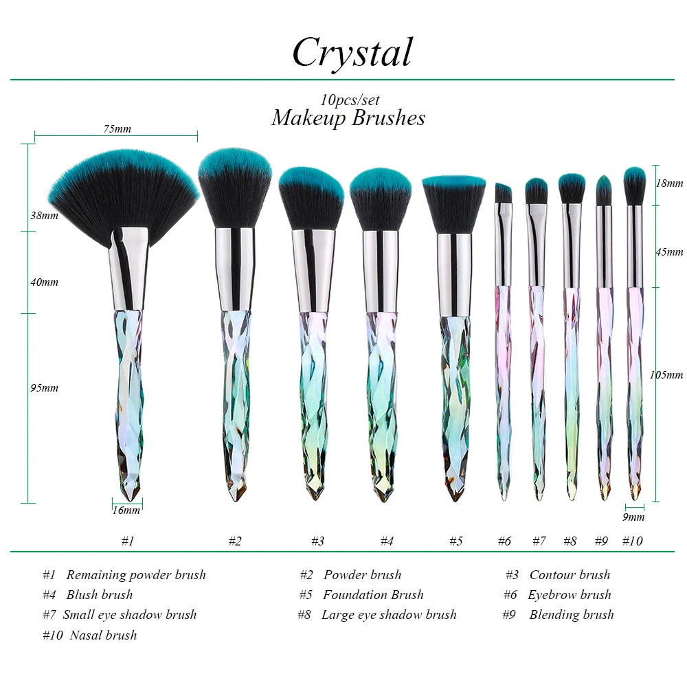 Set Makeup Brushes 10PCS