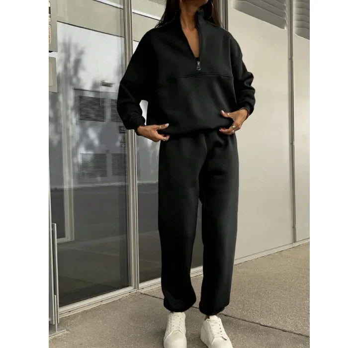 Casual Two Piece Set Woman New Sweatshirt and Pants Suit for Female Streetwear Autumn and Winter