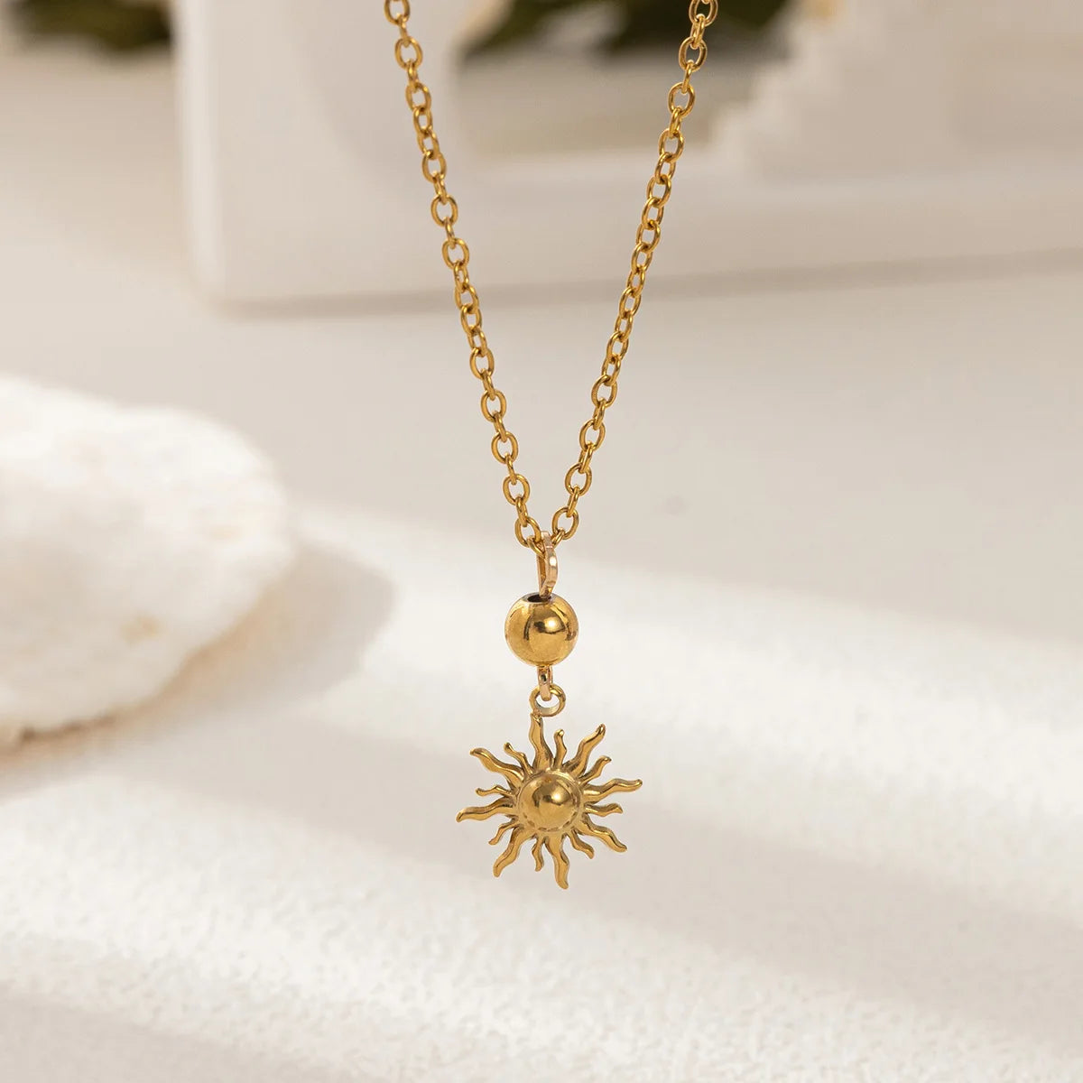 Stainless Steel Sea Turtle Necklaces Dolphin Shell Pendant for Women