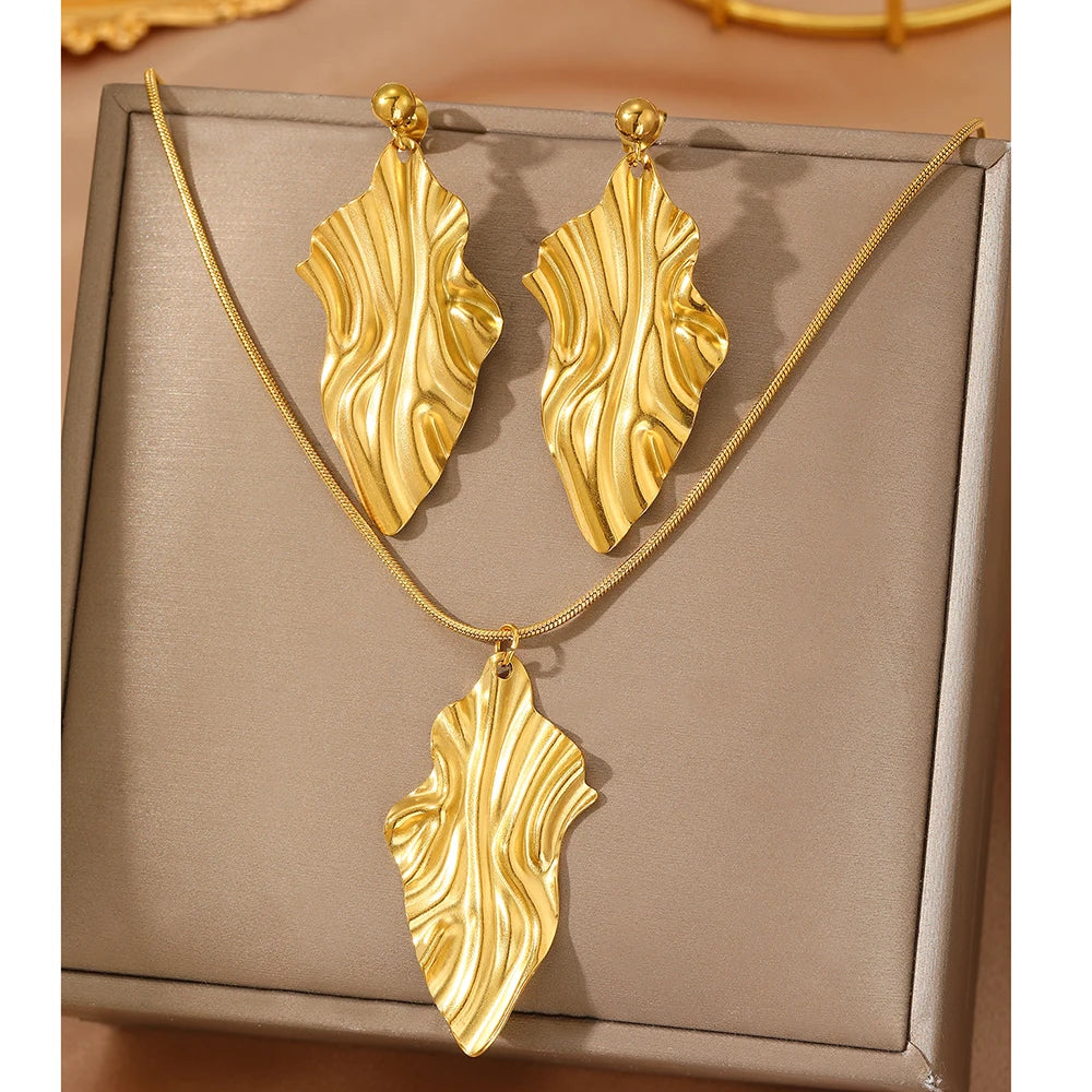Set Jewelry Geometric Rhombus Earrings Jewelry For Women