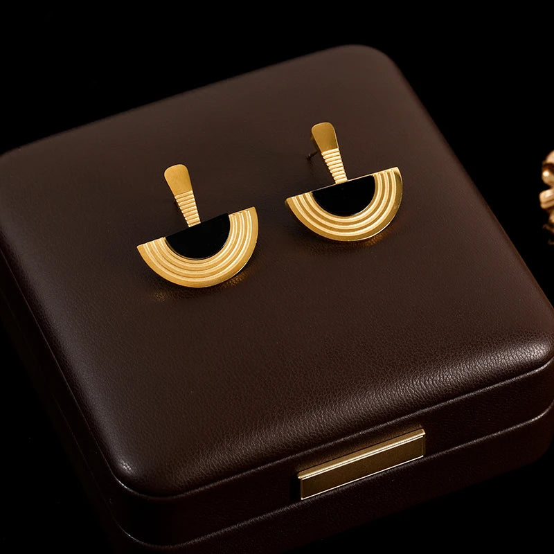 Gold Plated Waterproof Earnings For Women