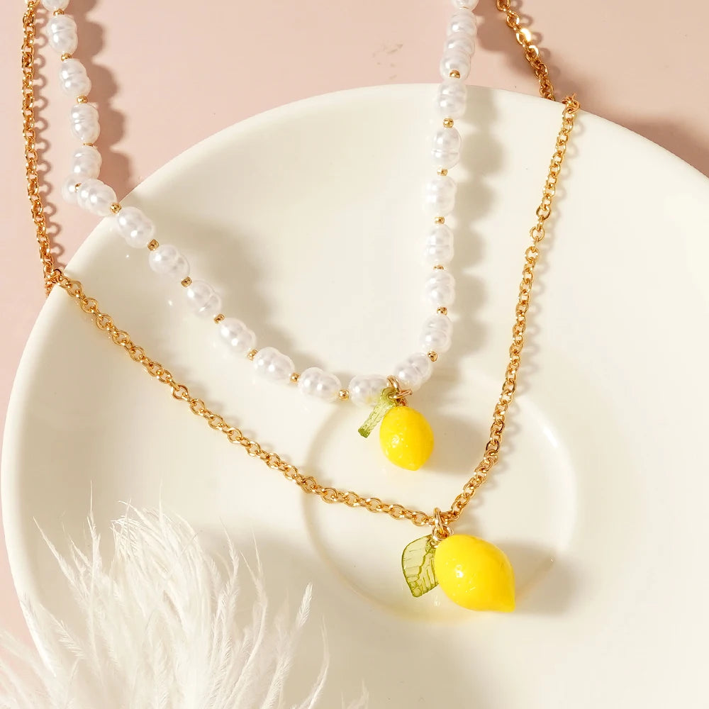 Funny Lemon Necklaces