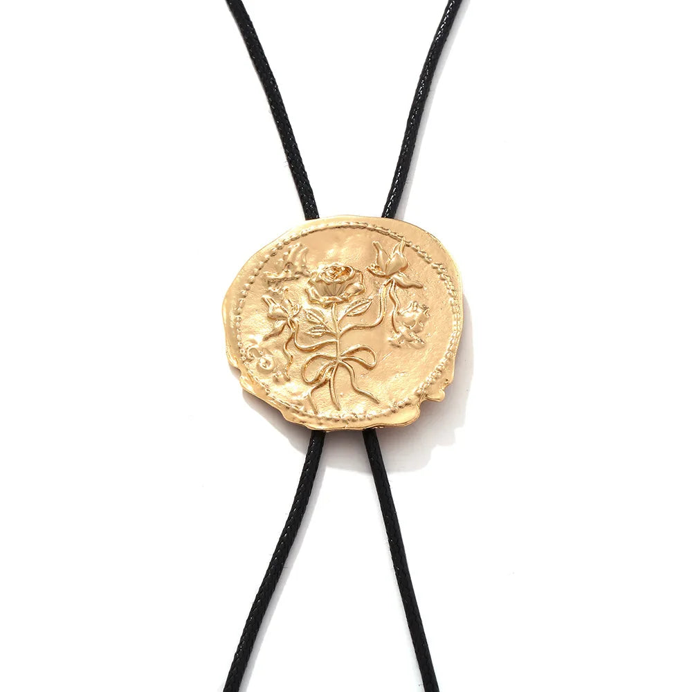 Vintage Style Round Metal Pendant for Women