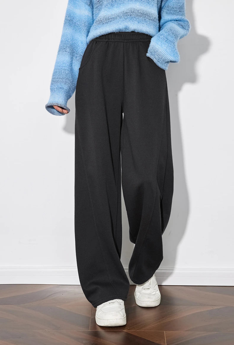Women Sweat Pant Simple Style Elastic & Comfortable