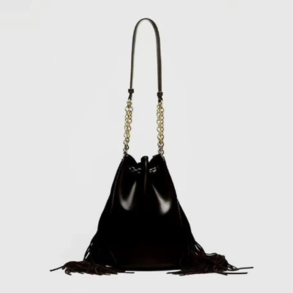 Bucket Bag Luxury Designer Handbag and Purses Chains Drawstring Shoulder Bag