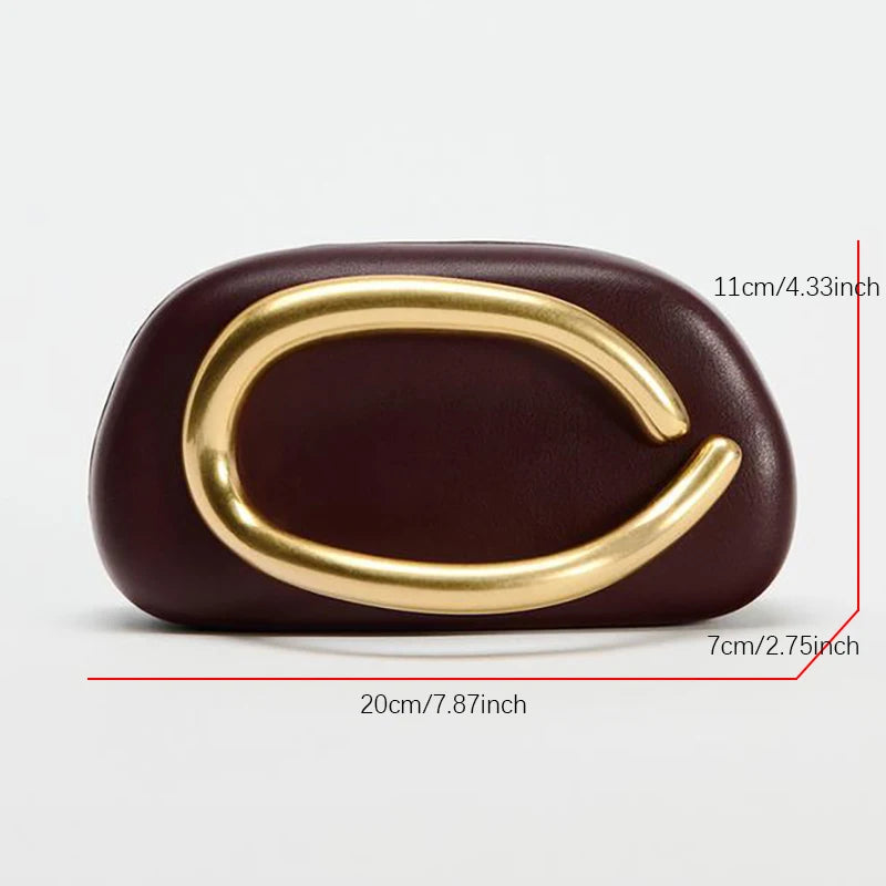 Fashion Bag Metal Details Crossbody Luxury Handbags Women's Ladies