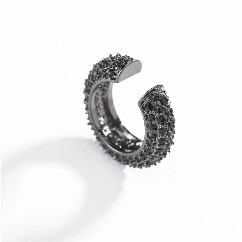 New Arrival Multicolor Crystal Ear Cuff Stackable Shaped Ear Clips No Pierced Cartilage Earring for Women