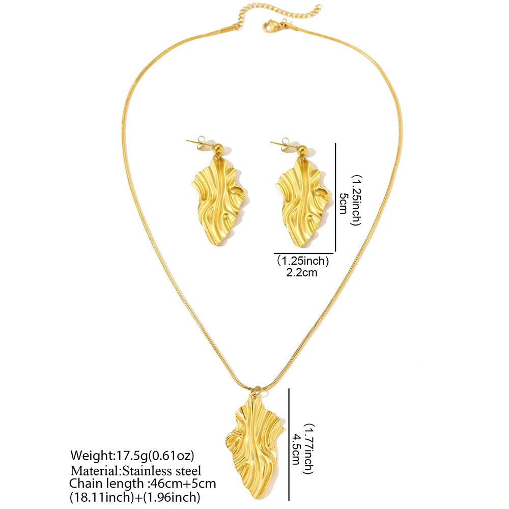 Set Jewelry Geometric Rhombus Earrings Jewelry For Women