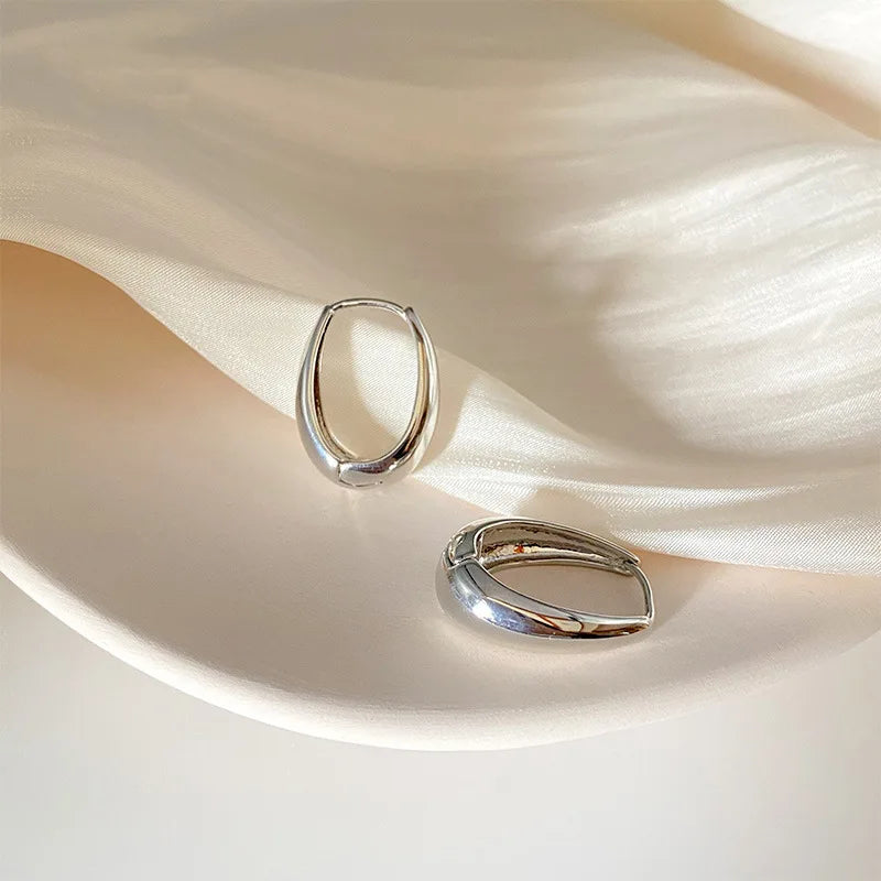 Stainless Steel Smooth Earrings for Women