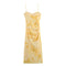 New printed pleated dress