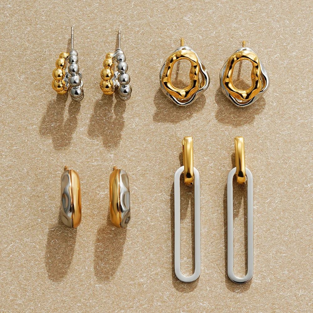 Gold&Silver Plated Earrings for Women