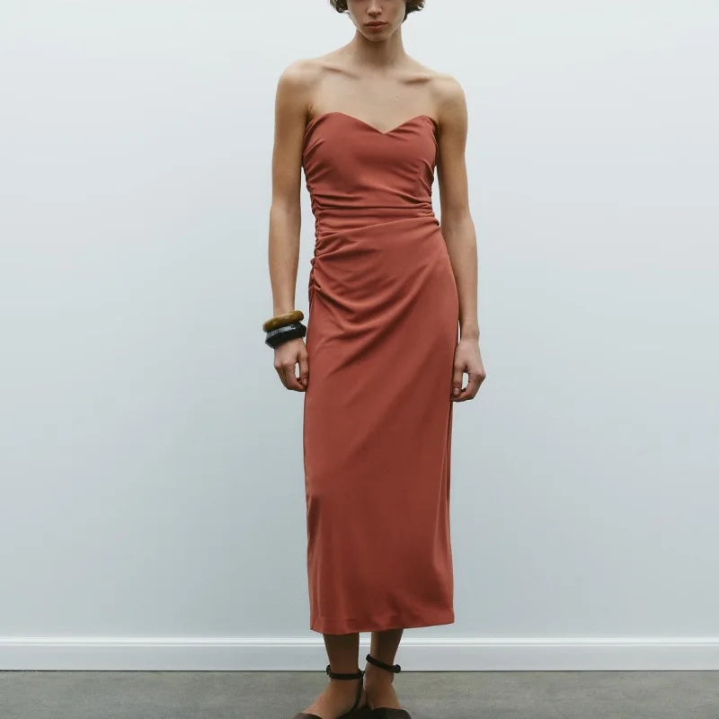 Top Pleated Slim Dress