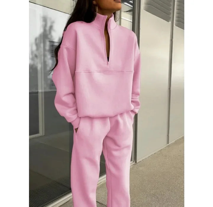 Casual Two Piece Set Woman New Sweatshirt and Pants Suit for Female Streetwear Autumn and Winter