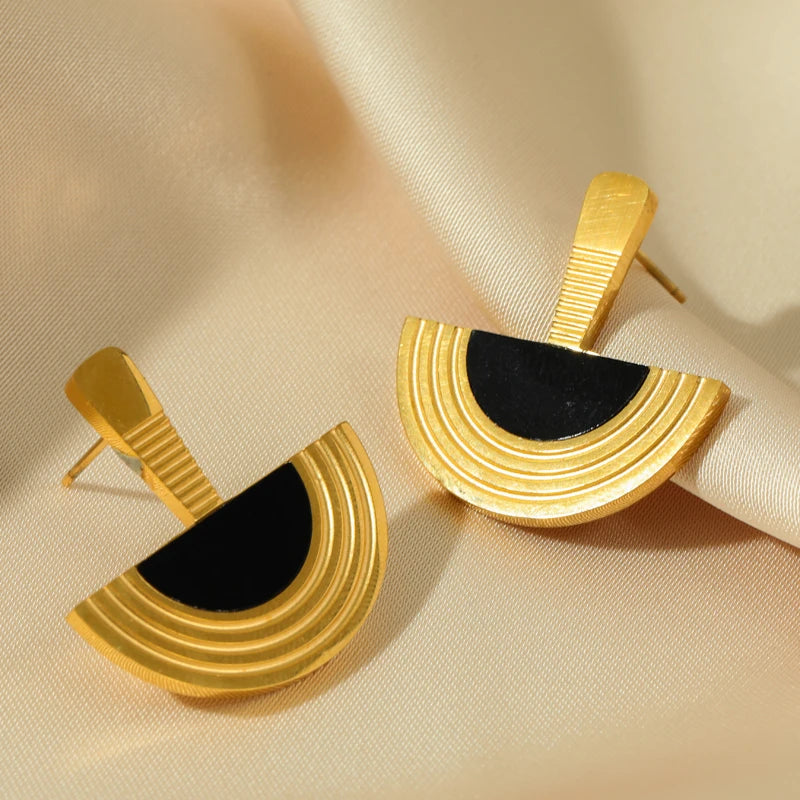 Gold Plated Waterproof Earnings For Women