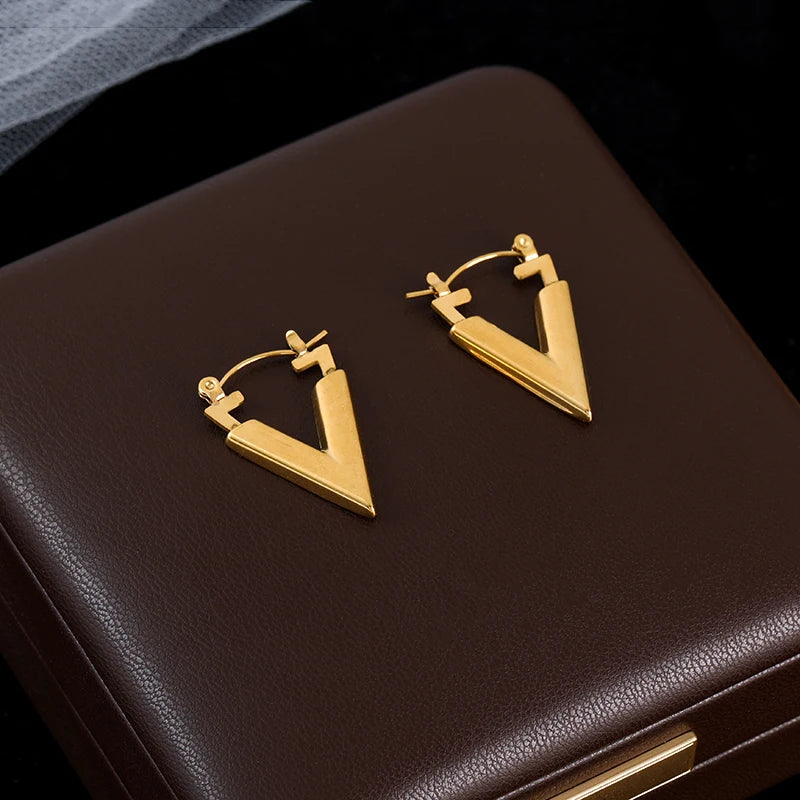Gold Plated Waterproof Earnings For Women