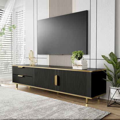 TV wardrobe TV lowboard with 2 doors and 2 drawers, 175cm long, television table living room wardrobes TV furniture for the living room, dining room