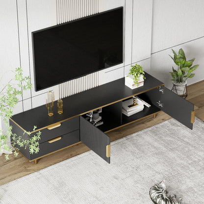 TV wardrobe TV lowboard with 2 doors and 2 drawers, 175cm long, television table living room wardrobes TV furniture for the living room, dining room