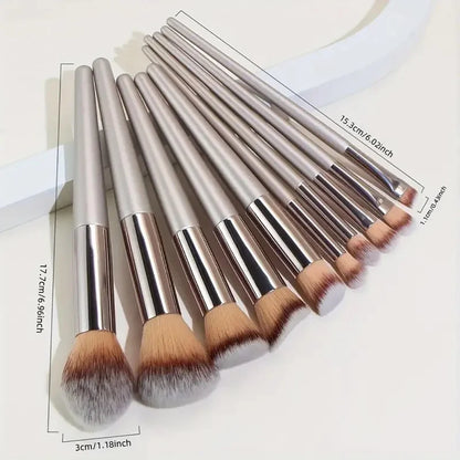 14-Piece Premium Synthetic Makeup Brush Set for Foundation,Powder,Concealers,Eye Shadows and Blush