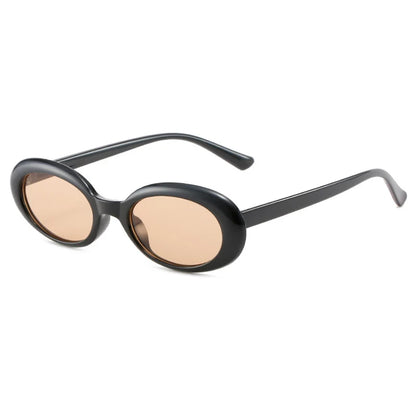 intage Oval Sunglasses Women Fashion Small Round Sun Glasses Female Punk Leopard Shades Eyewear UV400 Oculos De Sol