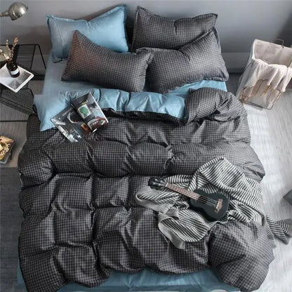 Set Super king size bed linens reactive printing duvet cover set