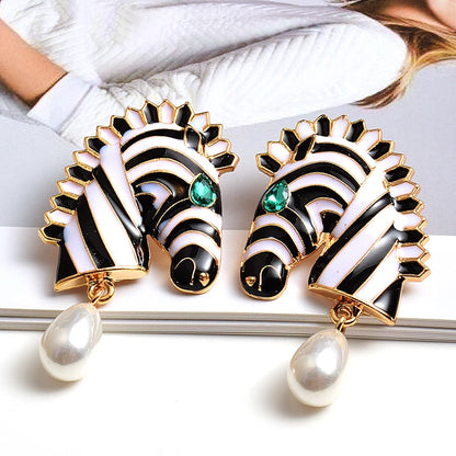 Zebra Earrings For Women