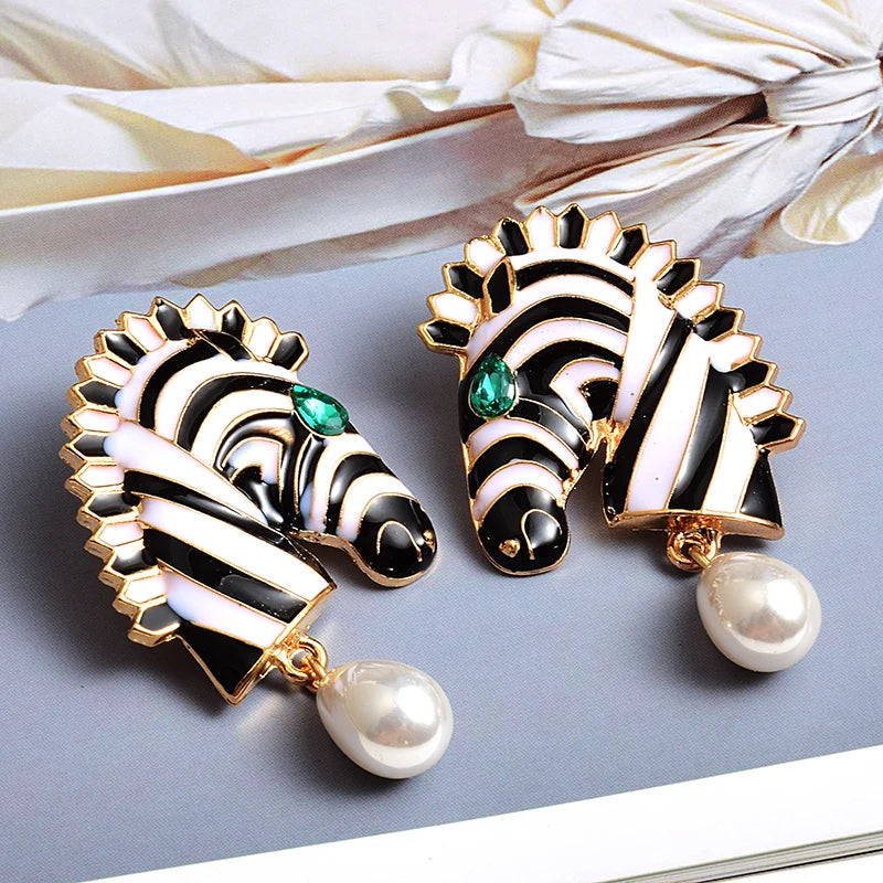 Zebra Earrings For Women