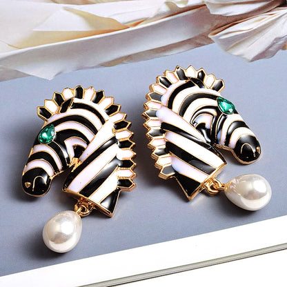 Zebra Earrings For Women