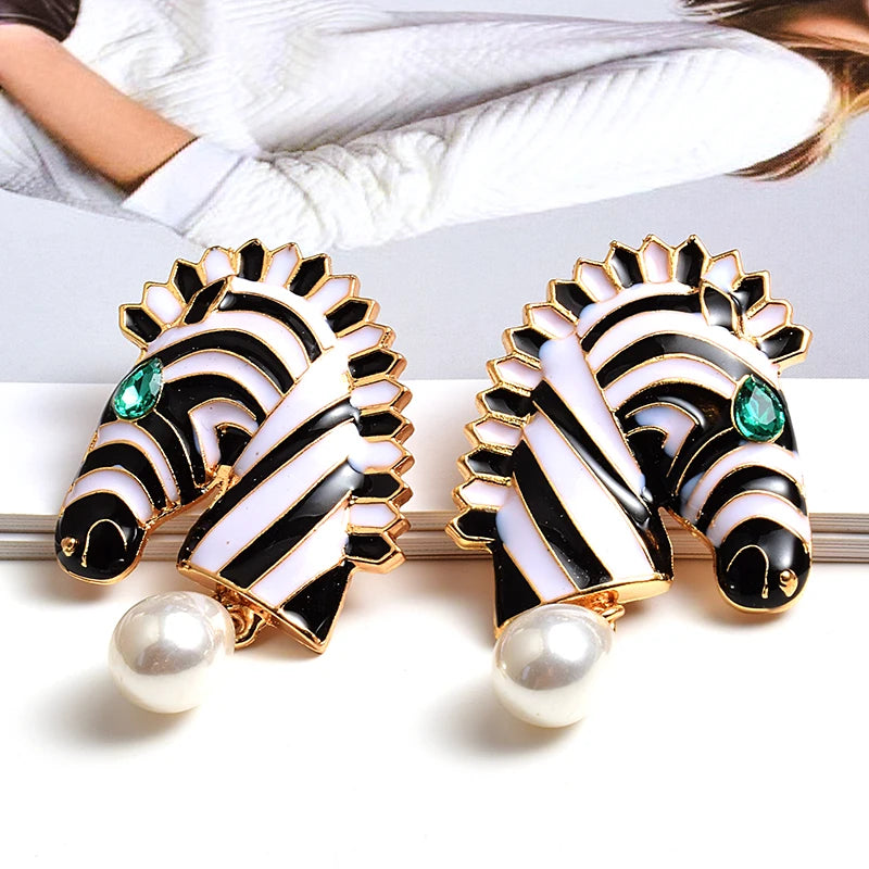 Zebra Earrings For Women