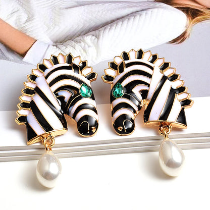 Zebra Earrings For Women