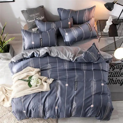 Set Super king size bed linens reactive printing duvet cover set