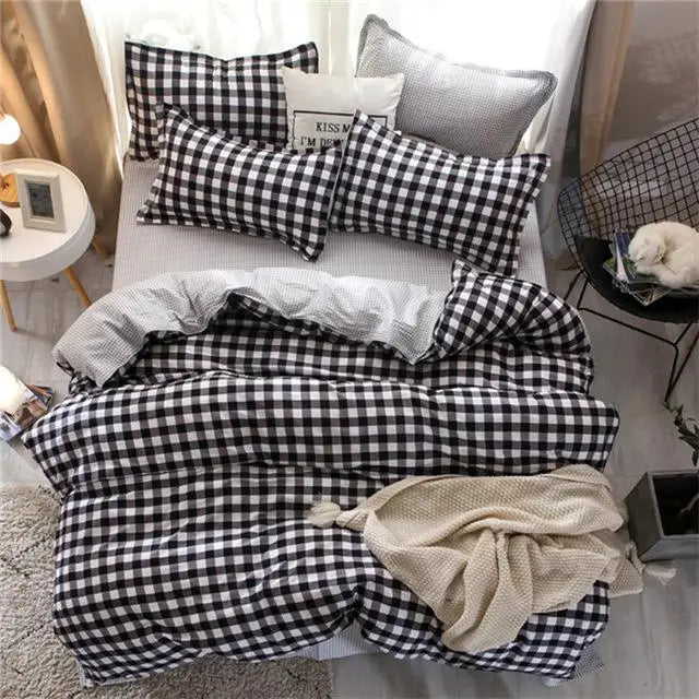 Set Super king size bed linens reactive printing duvet cover set