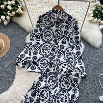 Elegant Women's Floral Two Piece