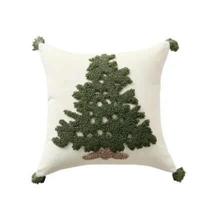 1PC Christmas Cushion Cover Tufting PillowCover for Living Room Sofa Tassel Pillowcase Holiday Decor 45x45/30x50cm