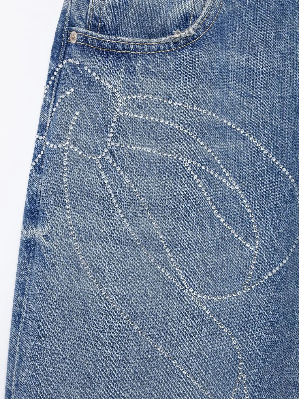 New Fashionable style high waist straight jeans For Women