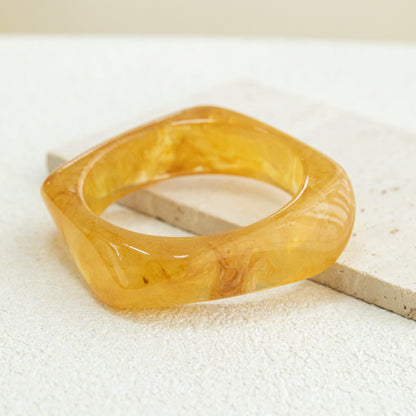 Vintage Acrylic Irregular Geometric Exaggerated Chunky Bracelet