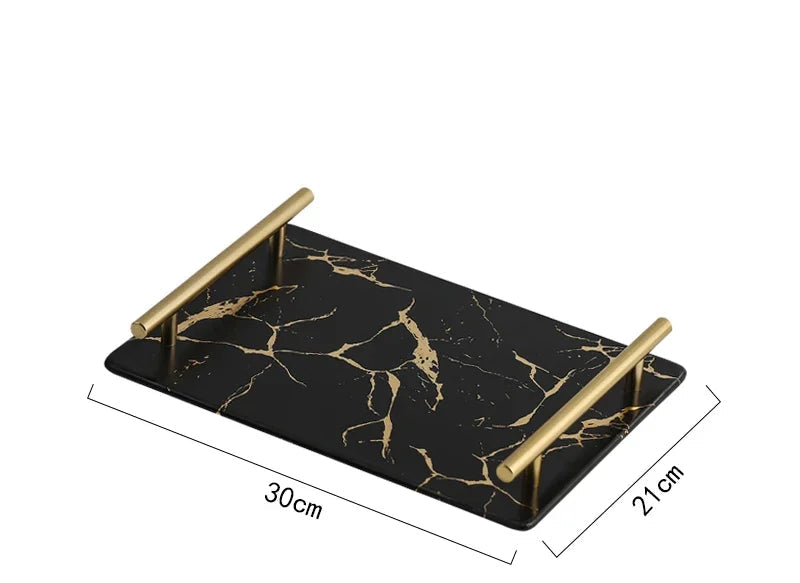 Ceramic Toiletries Bathroom Set Marble Porcelain