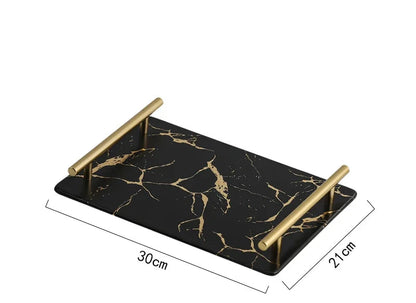 Ceramic Toiletries Bathroom Set Marble Porcelain