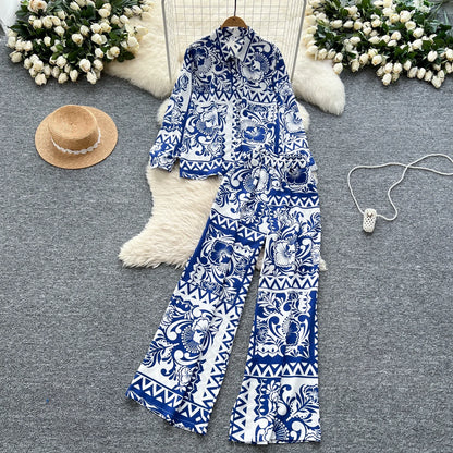 Elegant Women's Floral Two Piece
