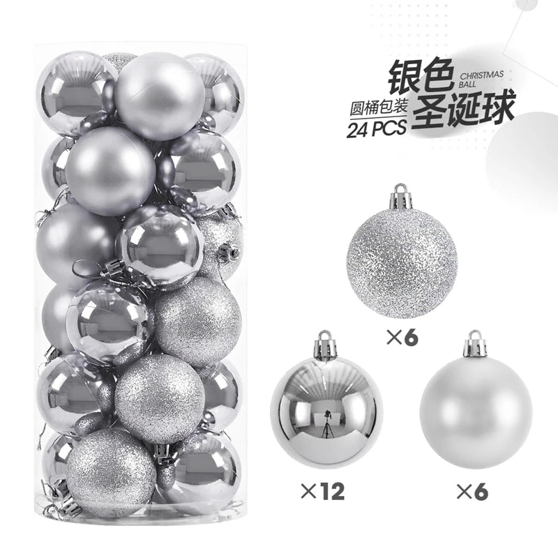 1Box 3/4cm Christmas Balls Christmas Tree Ornaments Xmas Hanging Tree Pendants
