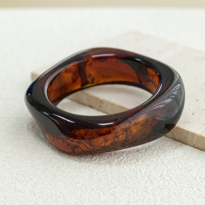 Vintage Acrylic Irregular Geometric Exaggerated Chunky Bracelet