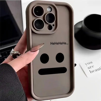 Funny Expression Phone Case For iPhone 16 15 14 Plus 7 8 X XS XR 11 12 13 14 15 Pro Max