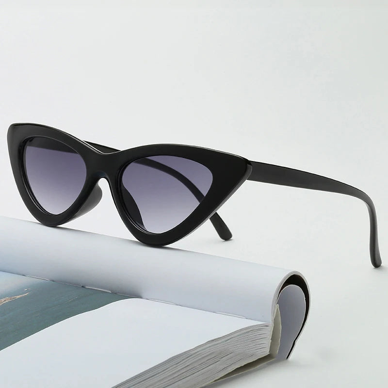 Fashion Cat Eye Sunglasses Women Brand Designer Ocean Colorful Shades UV400 Mirror Sun Glasses Female Punk Eyewear