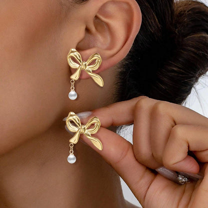 Boucles d'oreilles pour femmes, boucles d'oreilles géométriques en forme de nœud, divers bijoux élégants pour dames, mode, cadeau, vente en gros